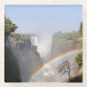 Victoria Falls Rainbow Glasuntersetzer