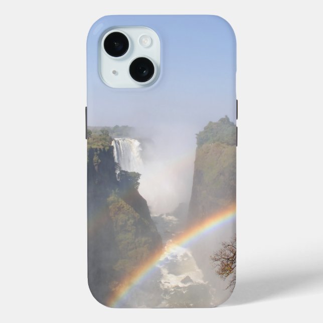 Victoria Falls Rainbow Waterfall Foto Case-Mate iPhone Hülle (Rückseite)