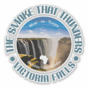 Victoria Falls (rd) Aufkleber