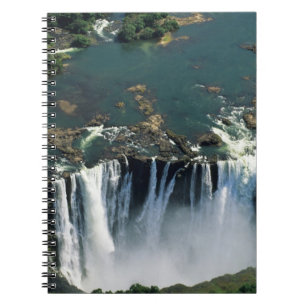 Victoria Falls, Sambia bis zur Grenze zu Simbabwe. Notizblock