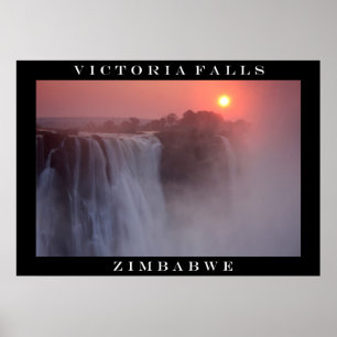 Victoria Falls Sunrise Poster