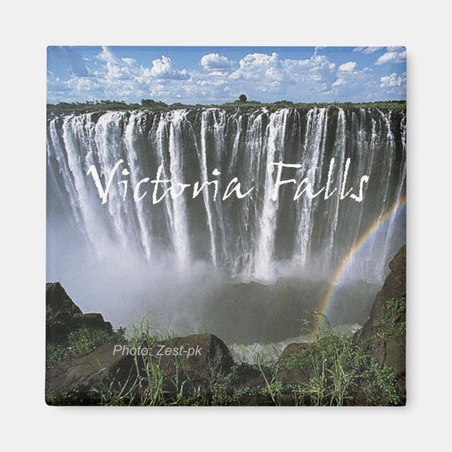 Victoria Falls Travel Souvenir Foto Kühlschrankmag Magnet (Vorne)