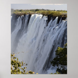 Victoria Falls, Zambesi River, Sambia. Poster