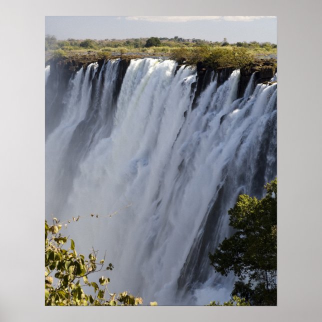Victoria Falls, Zambesi River, Sambia. Poster (Vorne)