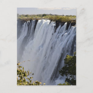Victoria Falls, Zambesi River, Sambia. Postkarte