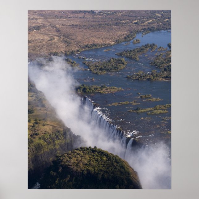 Victoria Falls, Zambesi River, Sambia - Simbabwe Poster (Vorne)