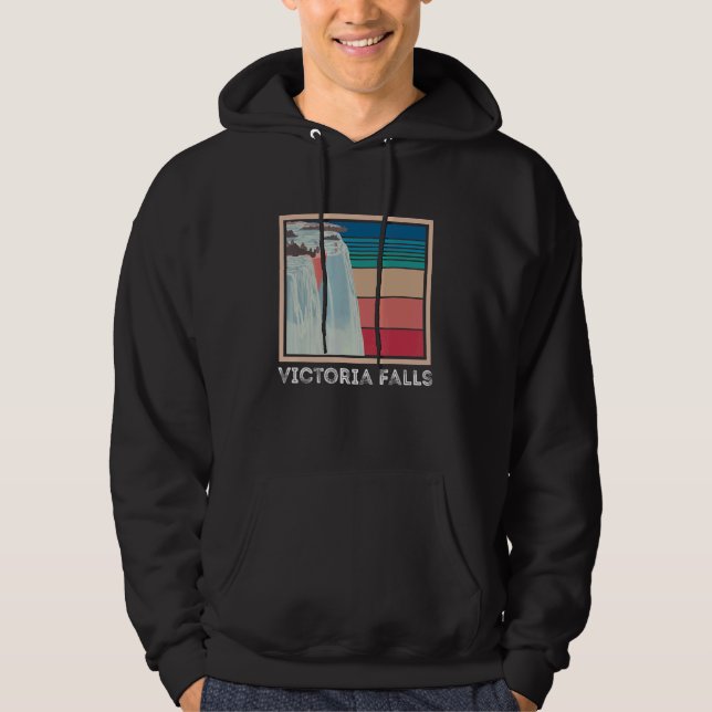 Victoria Falls Zambia Waterfall Souvenir Africa Zi Hoodie (Vorderseite)