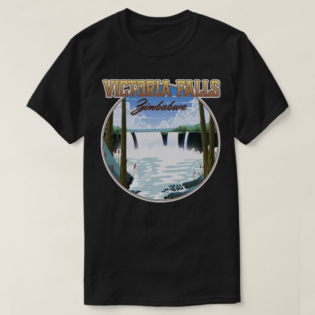 Victoria Falls Zimbabwe T-Shirt (Design vorne)