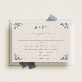 Victoria Formal Landscape Wedding RSVP Card Einladung