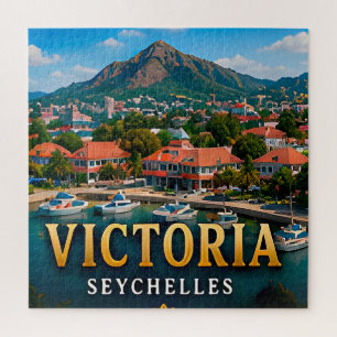 Victoria Granitgipfel und Indischer Ozean Paradies Puzzle