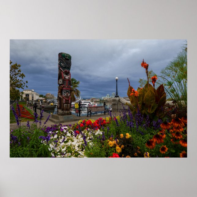 Victoria Harbour, British Columbia, Vancouver Isla Poster (Vorne)