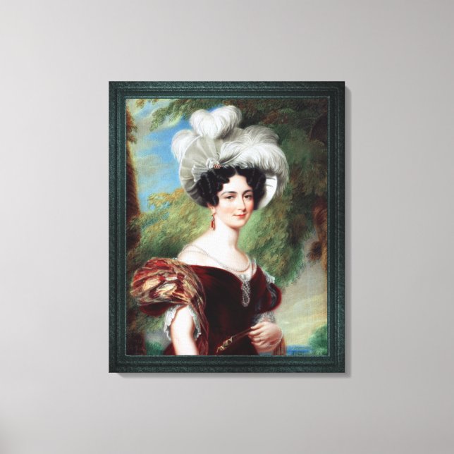 Victoria, Herzogin von Kent von George Hayter Leinwanddruck (Vorderseite)