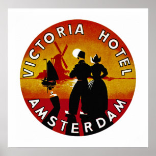 Victoria Hotel Amsterdam Poster