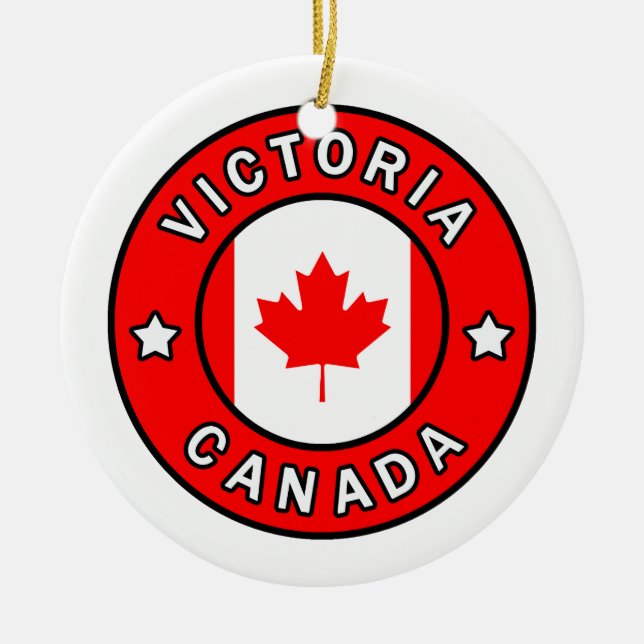 Victoria Kanada Keramik Ornament (Vorne)