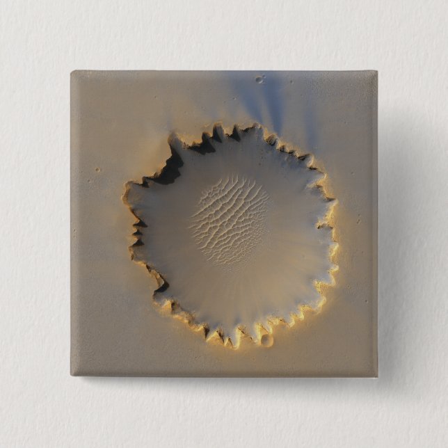 Victoria Krater auf Mars Button (Vorderseite)