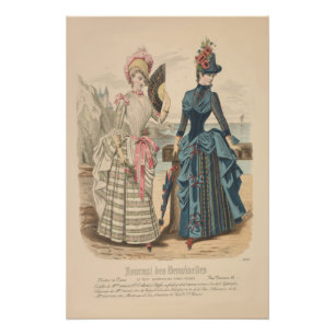 Victoria Ladys at Sea French Vintage Ad Poster