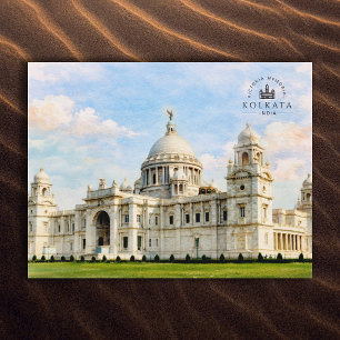 Victoria Memorial, Kolkata, Indien Aquarell Postkarte