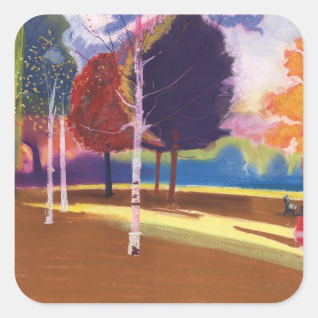 Victoria Park Bath Quadratischer Aufkleber (Vorderseite)