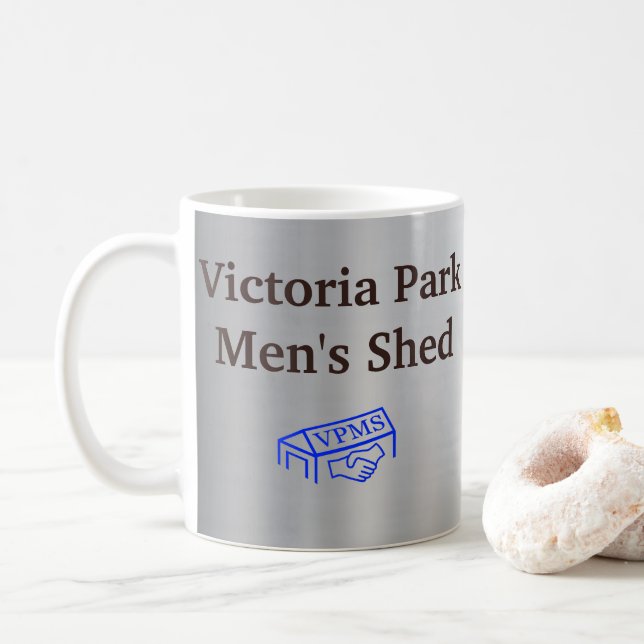 Victoria Park Men Shed Tasse (Mit Donut)