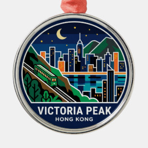 Victoria Peak Hongkong Ornament Aus Metall