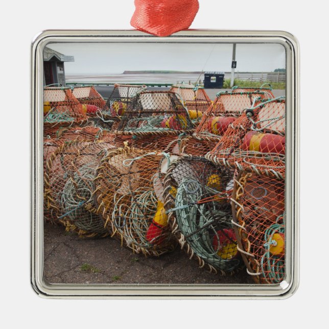 Victoria, Prinz Edward Island. Töpfe Ornament Aus Metall (Vorne)