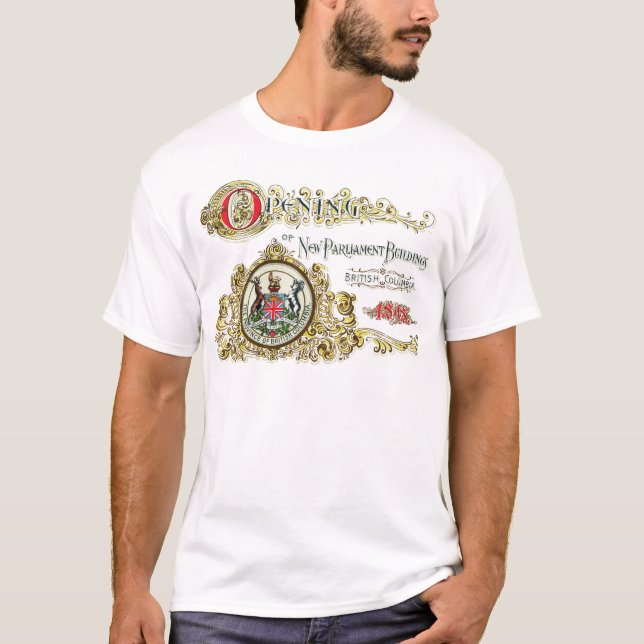 Victoria, Retro Kunst des Britisch-Columbia T-Shirt (Vorderseite)
