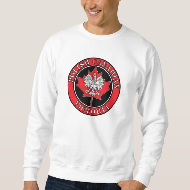 Victoria Round Polnisch kanadisches Leaf Sweatshirt (Vorderseite)