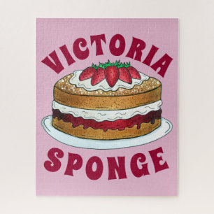 Victoria Sandwich Sponge Cake UK British Pastry Puzzle