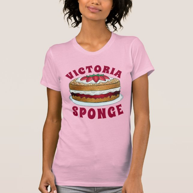 Victoria Sandwich Sponge Cake UK British Pastry T-Shirt (Vorderseite)