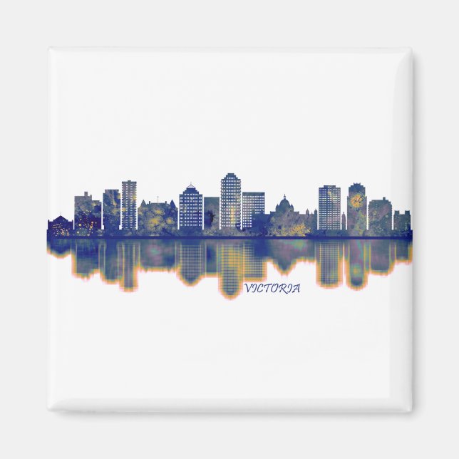 Victoria Skyline Magnet (Vorne)