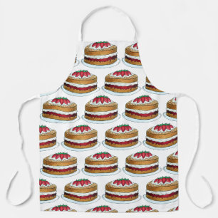 Victoria Sponge Cake British Food Baking Dessert Schürze