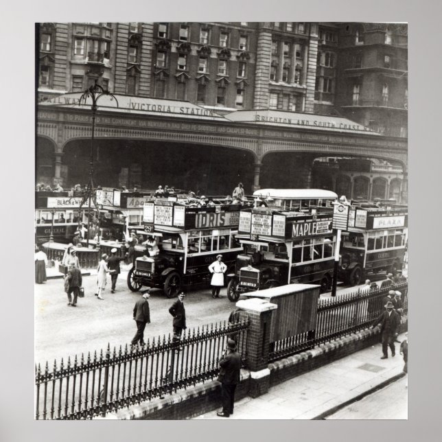 Victoria Station, 1920er Poster (Vorne)