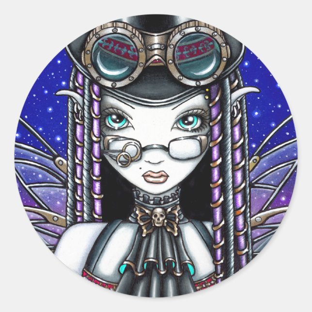 "Victoria" Steam Punk Fee Art Stickers (Vorderseite)