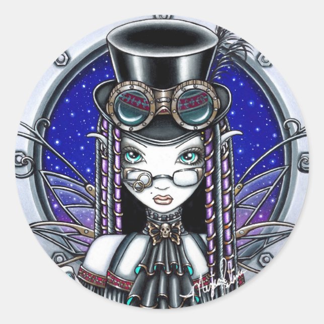 Victoria Steam Punk Fee Stickers (Vorderseite)