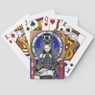 Victoria Steampunk Aviatrix Fairy Playing Cards Spielkarten