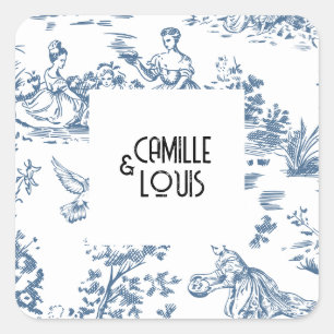 Victoria-Stickers Quadratischer Aufkleber