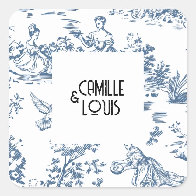 Victoria-Stickers Quadratischer Aufkleber (Vorderseite)