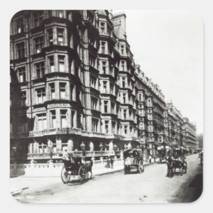 Victoria-Straße, London c.1900 Quadratischer Aufkleber