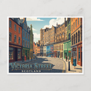 Victoria Street Edinburgh Schottland Postkarte