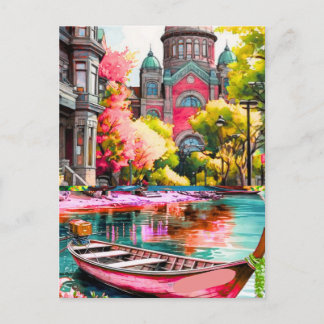 Victoria Travel Art Postcard, Travel Art Postcard, Einladungspostkarte