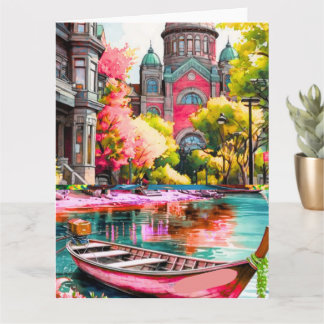 Victoria Travel Art Postcard, Travel Art Postcard, Karte