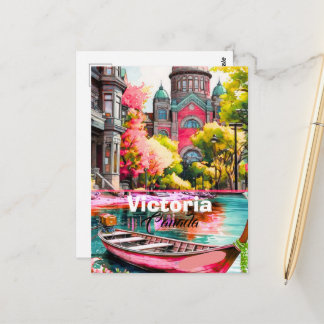 Victoria Travel Art Postcard, Travel Art Postcard, Postkarte