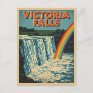 Victoriafälle Regenbogenansicht Postkarte
