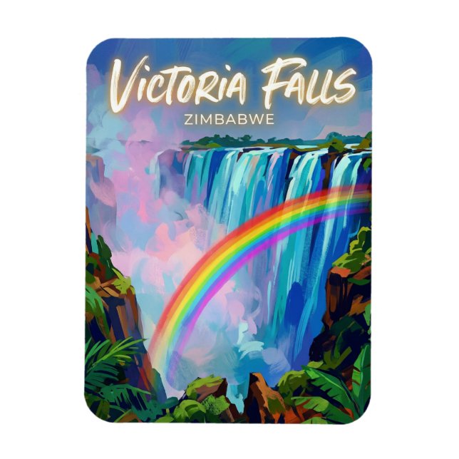 Victoriafälle Simbabwe Magnet (Vertikal)