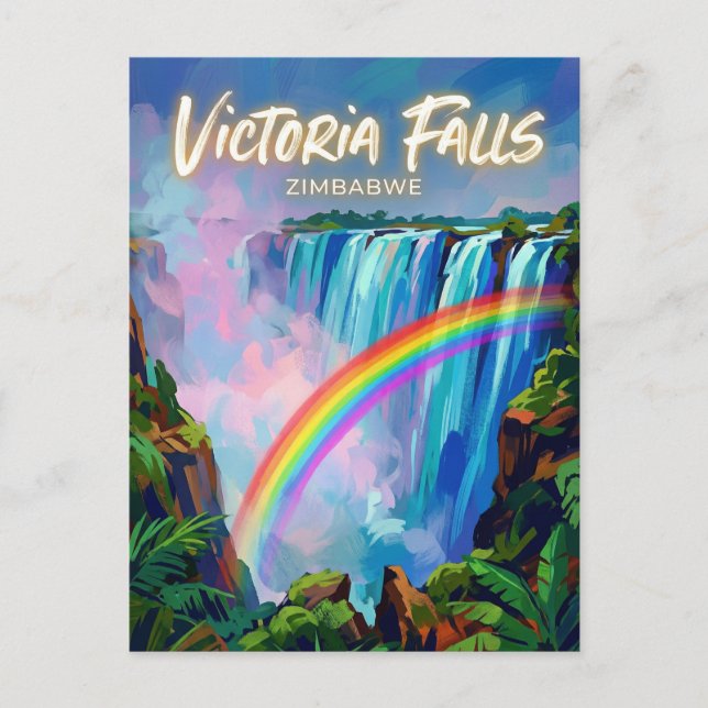 Victoriafälle Simbabwe Postkarte (Vorderseite)