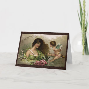 Victorian an meinen Valentinstag Liebesfrage Feiertagskarte