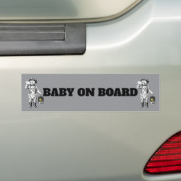 Victorian Baby Coal Miner funny bumper sticker Autoaufkleber