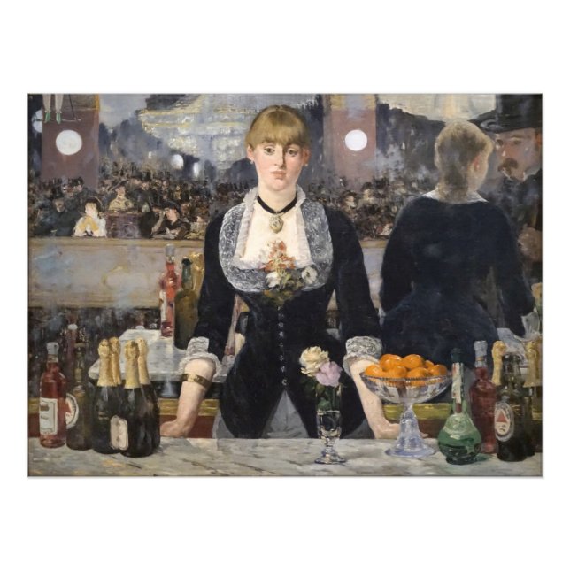 Victorian Bar Girl at Folies Bergere in France Fotodruck (Vorne)