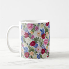 Victorian Blush & Azure Botanical Kaffeetasse