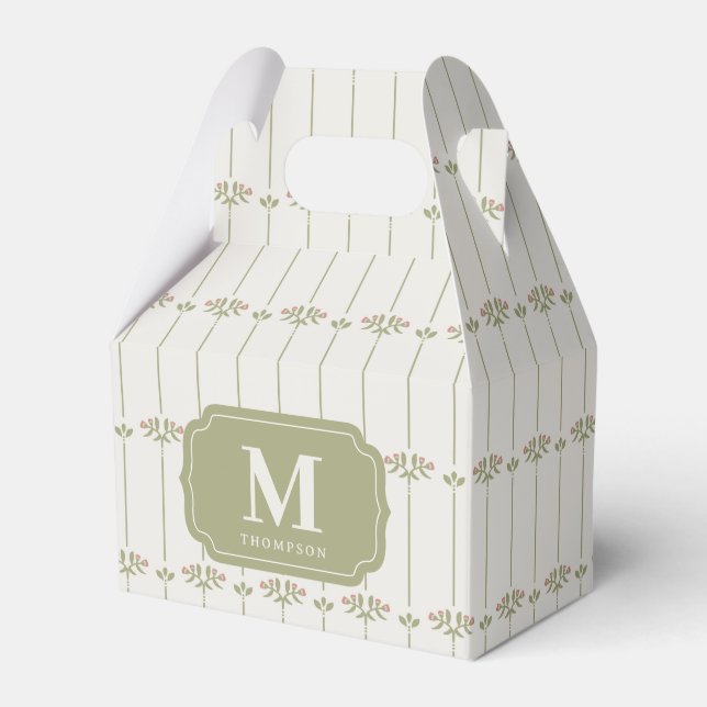 Victorian Botanical Traditional Stripes Geschenkschachtel (Vorderseite)